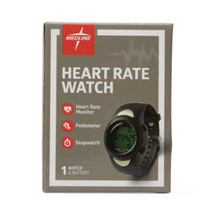 Digital Heart Rate Monitor & Pedometer Watch - Water-Resistant Fitness Tracker with 50-Day Memory