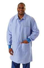 Women's Protective Barrier Lab Coat with Pockets - ResiStat Static and Fluid Resistant - Professional Medical Apparel