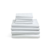 Medline Interblend Percale White Woven Flat Sheet - 55% Cotton/Polyester - Dozen of 12