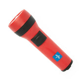 Economy Workhorse Flashlight - Professional Grade 2D Battery Powered LED Light (Red)