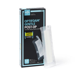 Optifoam Gentle Post-Op Silicone-Faced Foam Dressing - Sterile Wound Care with Smart Stretch Technology