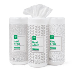 Hand and Face Cleansing Towelettes - Hypoallergenic Wipes for Sensitive Skin - Case of 480