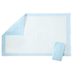 Medline Protection Plus Fluff Underpads - Light Absorbency Disposable Bed Pads