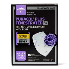 Puracol Plus AG+ Silver Collagen Wound Dressing - 100% Native Collagen with Antimicrobial Protection