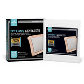 Optifoam Gentle Ag+ Silicone Bordered Foam Dressing - Antimicrobial Wound Care with Ionic Silver