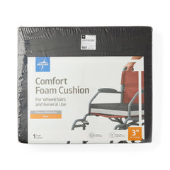 Medline Comfort Foam Cushions - Therapeutic Pressure Relief Wheelchair Seat Cushion (Multiple Sizes)