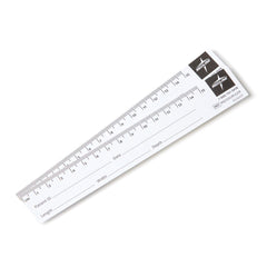 Disposable Paper Wound Measurement Ruler - Metric Scale with Patient Documentation Space