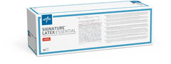 Medline Signature Latex Essential Surgical Gloves - Sterile, Beaded Cuff, 12 Inch Length