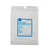 Respiratory Clear Patient Set-Up Bag with Information Label - 16x12 Inch Medical Equipment Organizer
