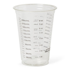 Graduated Drinking Cup, Clear - 9 oz Medical Grade Disposable Cups (Case of 500)