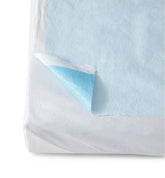 Medline Tissue-Poly Drape Sheet 40"x60" - 2-Ply Absorbent Blue Disposable Medical Drape, Case of 100