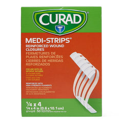 Curad Medi-Strip Wound Closure Strips - Hypoallergenic Adhesive Skin Closures for Surgical Incisions & Lacerations