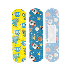 Curad Galaxy Adhesive Bandages - Fun Space-Themed Bandages for Kids & Adults (0.75 x 3 Inch)