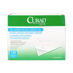 Medline Curad Sterile Nonadherent Pads - Absorbent Wound Care Dressing with Perforated Film