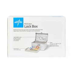 Secure Medication Lock Box with Programmable Combination - Gray
