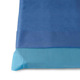 Multilayer Disposable Stretcher Sheet Sets - 24 Pack | Blue Spunbond Polypropylene Medical Sheets