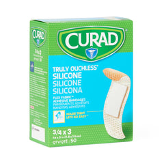 Premium Silicone Adhesive Bandages - Gentle Removal for Sensitive Skin (0.75" x 3")