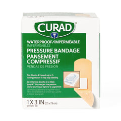 Large Adhesive Pressure Bandages - 1x3 Inch Absorbent Wound Care Dressing for Dialysis, Chemotherapy & Cardiac Patients