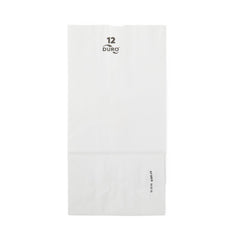 White Paper Bags 100% Recycled - 6x3.5x11 & 6x4x12.5 Inch Sizes
