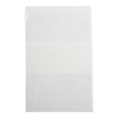 Medical Plastic Zip Closure Bags with White Write-On Block - 2 Mil Reclosable Storage