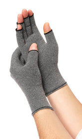 Medline Arthritis Compression Gloves - Cotton/Spandex - Open Fingertip Design - Multiple Sizes