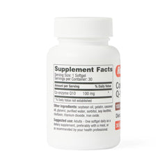 Medline Coenzyme Q10 100mg Softgels - Heart Health & Energy Support Supplement