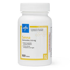 Medline Senna Tablets - Natural Laxative for Gentle Overnight Constipation Relief
