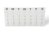 Medline 7-Day Weekly Pill Organizer Minder - 4 Times Daily Medication Reminder Box