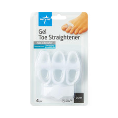 Gel Toe Straighteners - Soft Hypoallergenic Toe Separator for Crooked & Overlapping Toes