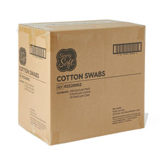 Medline Sterile Cotton-Tipped Applicators - Wooden Shaft, Individually Wrapped, Case of 24