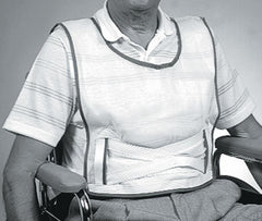 Medline Slipover Cotton Patient Safety Vest - Breathable Medical Restraint for Bed & Wheelchair Positioning