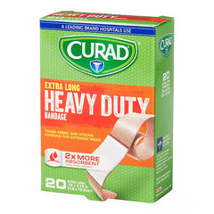 CURAD Extreme Hold Bandages - Heavy Duty Fabric Adhesive Bandages for Maximum Wound Protection