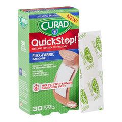 Curad Quick Stop Bandages - Advanced Bleeding Control Technology for Fast Wound Care