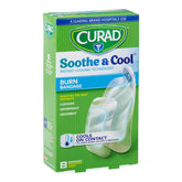 Curad Soothe And Cool Clear Waterproof Hydrogel Bandage - Instant Heat Relief for Burns, Blisters & Abrasions