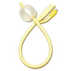 Medline 3-Way Silicone-Elastomer Coated Latex Foley Catheter - 16 Fr, 30ml Balloon - Continuous Irrigation System