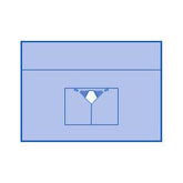 Medline Beach Chair Shoulder Surgical Drape - 159" x 104" SMS Fabric with Fluid Collection Pouch - Case of 5