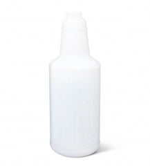 32 oz Graduated Empty Spray Bottle with Dilution Ratios - Clear Plastic Storage Container
