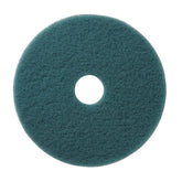 Ultra-High-Speed Burnishing Pads - Aqua, 20 Inch - Case of 5 | Professional Floor Finishing