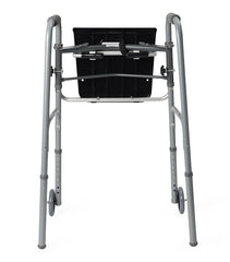 Medline Universal Folding Seat for 2-Button Walker - Portable Walker Chair Attachment 300 lbs Capacity (2/Case)