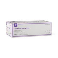 Medline Cleansing Wet Wipes - Alcohol-Based Sanitizing Wipes, 5 x 7 Inch