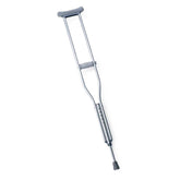 Economy Aluminum Pediatric Crutches - Lightweight Adjustable Support for Children 4'0" to 4'6" | 300 lbs Capacity