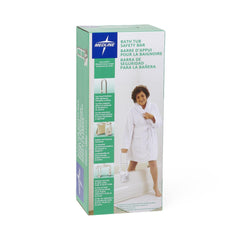 Steel Bathtub Grab Bar with Side Locks - 250 lb Capacity Safety Rail for Bathroom