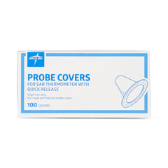 Tympanic Thermometer Probe Covers - Disposable Latex-Free Caps, Box of 100