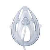Medline OxyMask Adult Plus Oxygen Mask with 7' Tubing - Open Design, 24-90% FiO2, 1-15+ L/min