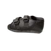 Semi-Rigid Post-Op Shoes - Open Toe Recovery Footwear with Rocker Sole, Hook & Loop Closure