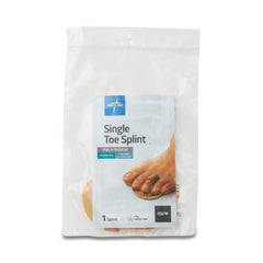 Medline Toe Splint - Foam Padded Support for Injured Toes | Single & Double Options
