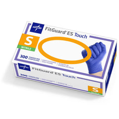Medline FitGuard ES Touch Nitrile Exam Gloves - Powder-Free, Latex-Free, Chemotherapy-Tested Medical Grade Protection