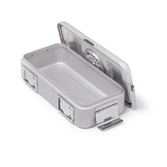 Medline TASKIT Mini Size Sterilization Container with Snap Lid - Reusable Instrument Sterilization System