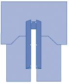 Sterile CVMax Cardiovascular Split Surgical Drape with Adhesive - 110" x 126" x 89"