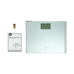 Professional Digital Bathroom Scale - 440 lb Capacity, Auto-On, Extra-Wide Platform for Medical & Home Use